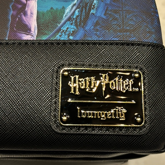 Loungefly Harry Potter Trilogy Series Triple Pocket Mini Backpack - Picture 4 of 16